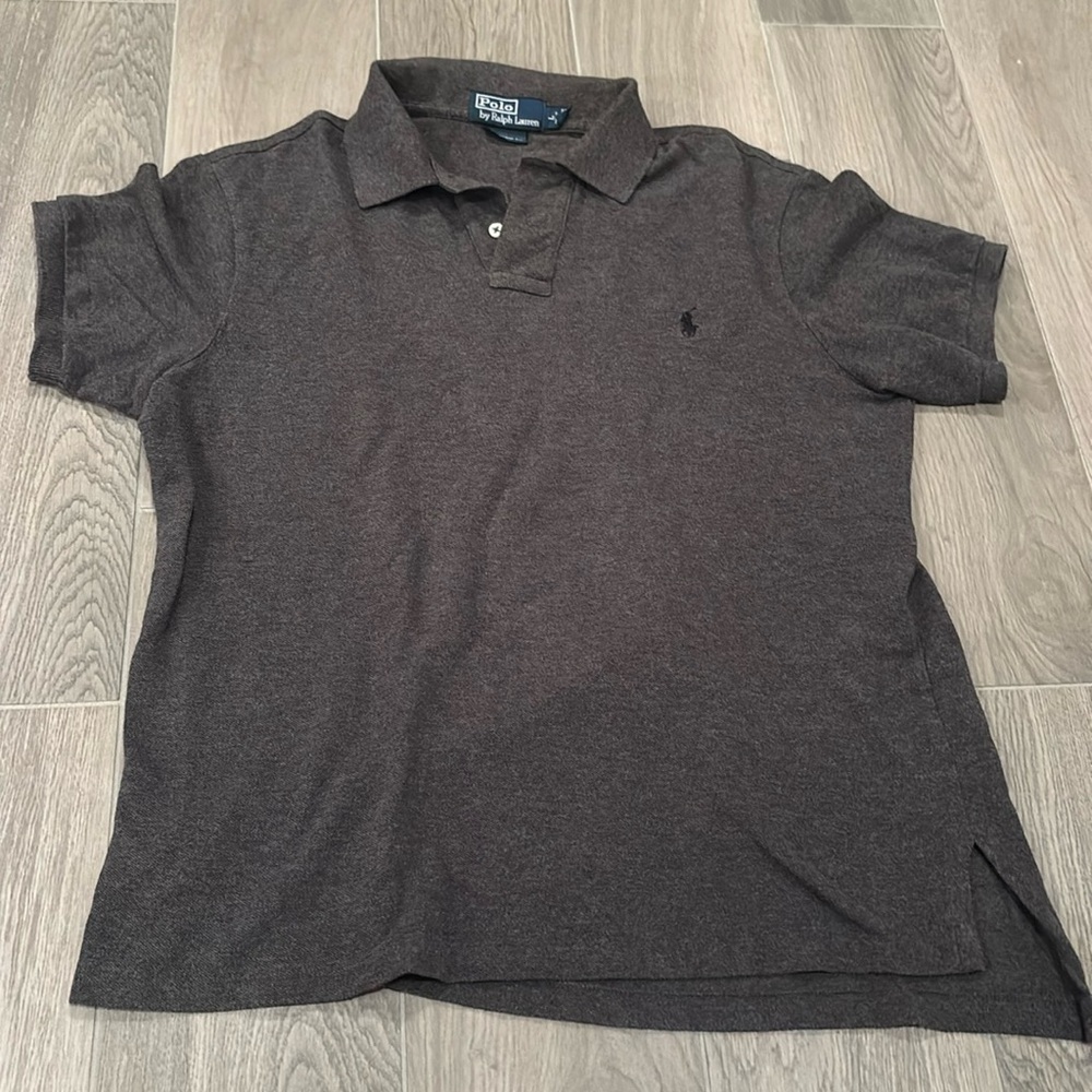 Polo by Ralph Lauren Men’s Gray Collared Shirt Size L